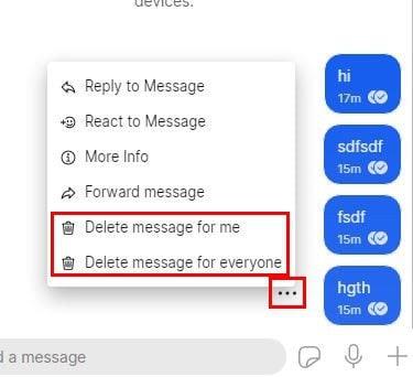 シグナルで送信されたメッセージを消去する方法