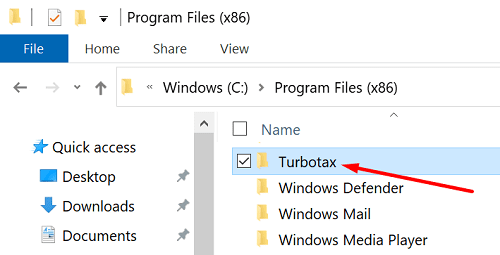Correção: Erro fatal 1603 ao tentar atualizar o TurboTax