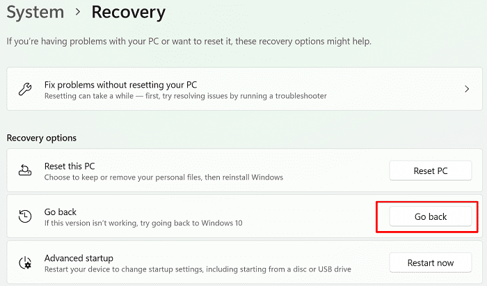 Windows11からWindows10にダウングレードする方法