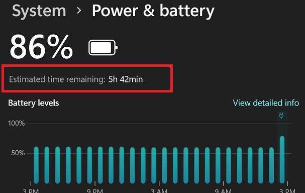 Windows 11: Cum să verificați durata rămasă a bateriei
