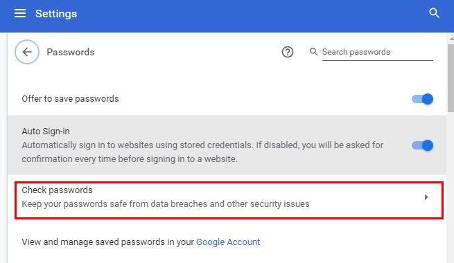 Cum să găsiți parole slabe pe Chrome