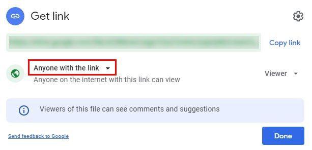 Cum să partajați fișierul Google Drive folosind un link