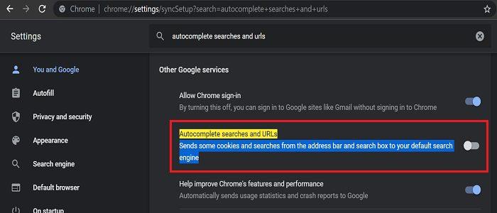 修正：Googleでトレンド検索をオフにできない