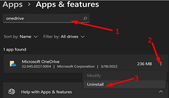 OneDrive: nu am putut afișa lista dvs. de foldere