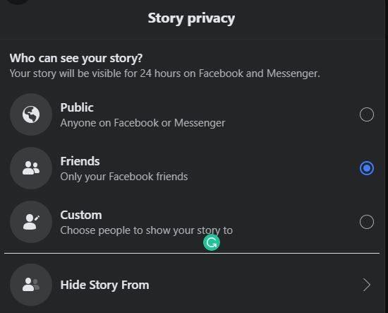 Cómo crear una historia de Facebook