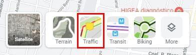 Googleマップ：お住まいの地域の渋滞を見つける方法