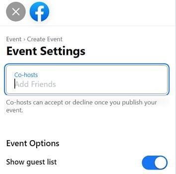 Facebook: Cum să adăugați co-gazdă la eveniment