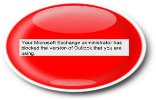 Quản trị viên của bạn đã chặn phiên bản Outlook này