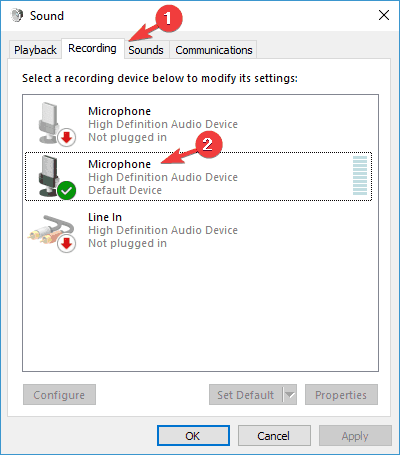 FIX: Microfonul slab nu funcționează / a fost găsit [Ghid rapid]