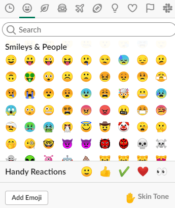 Come utilizzare le reazioni emoji in Slack