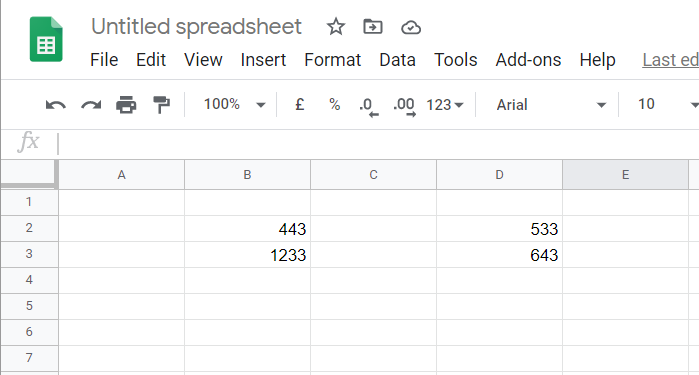 Cara menukar sel di Google Spreadsheet [Dua sel atau lebih]