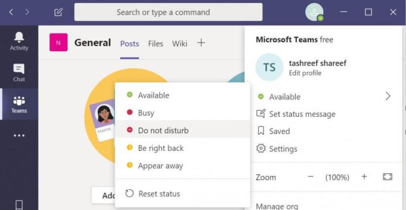 Microsoft Teams DND, gdy prezentacja nie działa?  Dlatego