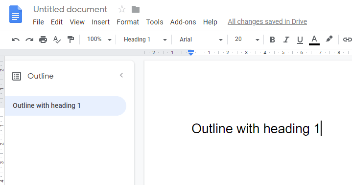 Come aggiungere i contorni del documento in Google Docs