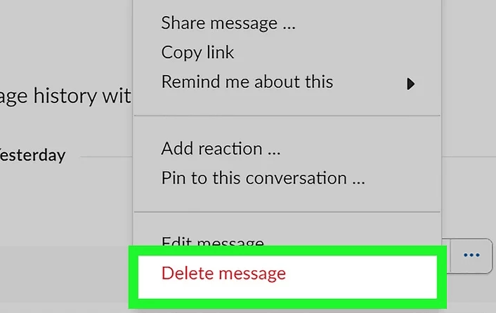 Come eliminare facilmente i messaggi Slack