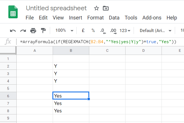 FIX: Der Array-Wert konnte nicht gefunden werden Fehler in Sheets