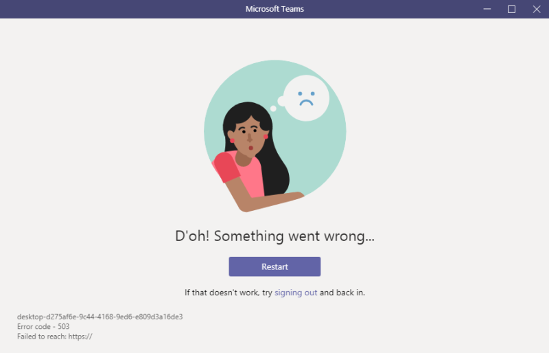 Code d'erreur Microsoft Teams 503 [RÉSOLU]