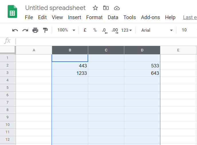 Cara menukar sel di Google Spreadsheet [Dua sel atau lebih]