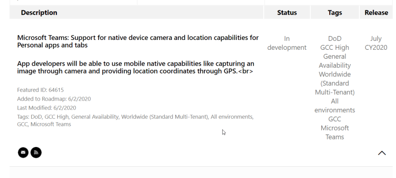 Microsoft Teams bổ sung hỗ trợ máy ảnh và GPS cho các nhà phát triển
