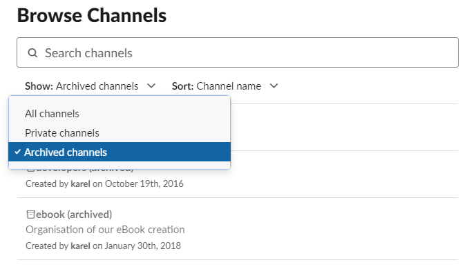 Slack 채널을 편집, 삭제 또는 보관하는 방법 • Slack 가이드