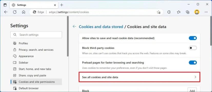 Microsoft Edge에서 사이트 문제를 해결하기 위해 쿠키를 지우는 방법