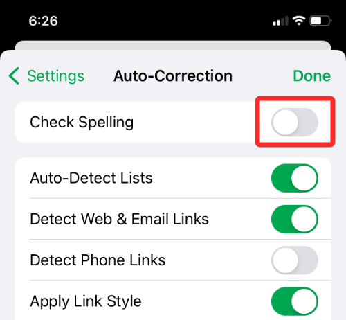 iPhone에서 맞춤법 검사를 끄는 방법