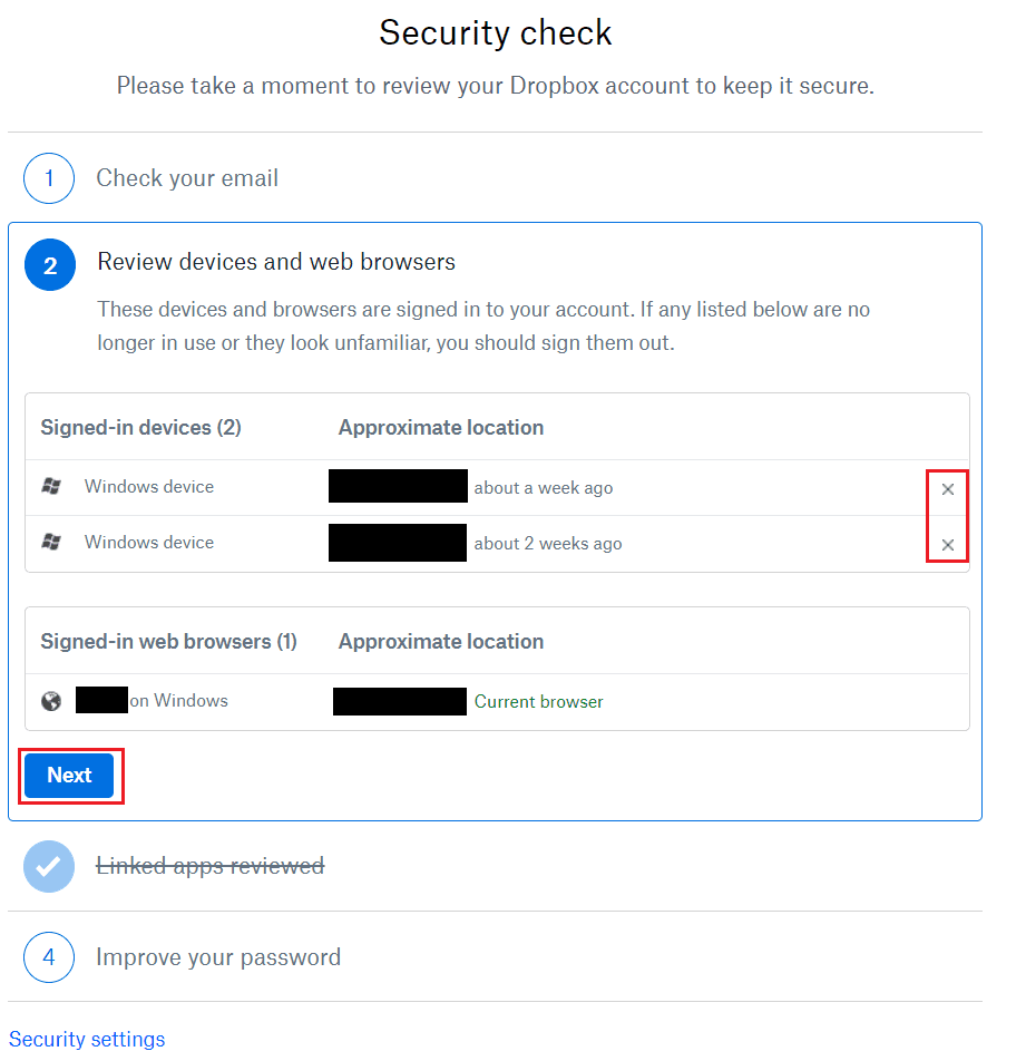 Dropbox: Cum să vă revizuiți setările de securitate