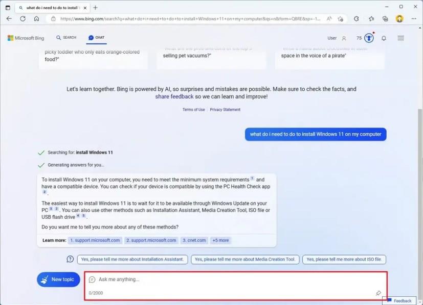 Comment utiliser la nouvelle IA de Bing avec ChatGPT