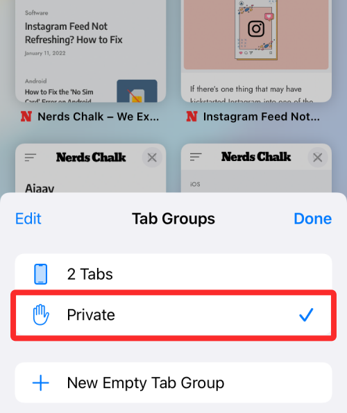 Comment vérifier l'historique de navigation privée sur iPhone