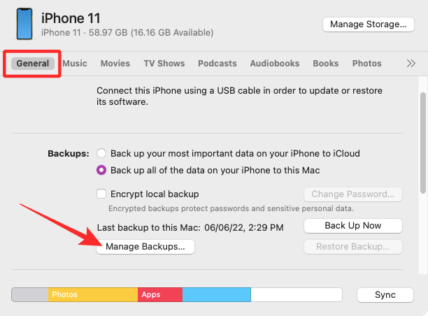 So kopieren Sie Ihre iPhone-Backups auf eine externe Festplatte