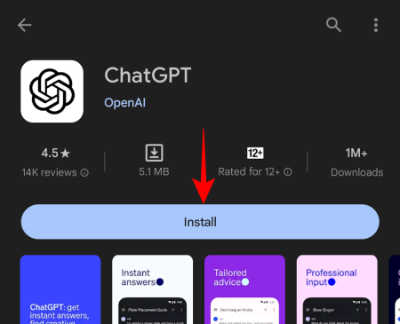 So verwenden Sie ChatGPT auf Android