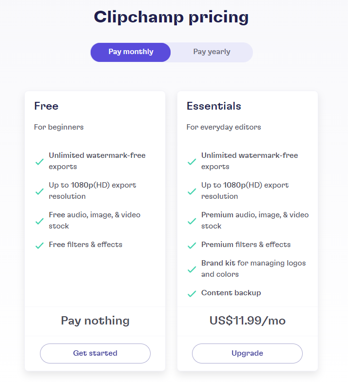 วิธีรับ Clipchamp พรีเมี่ยมฟรี