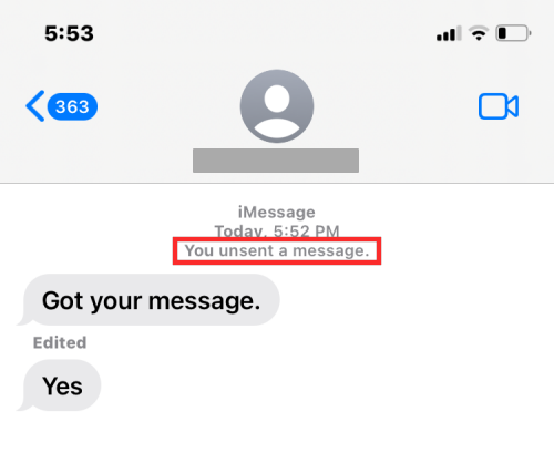 iMessage でメッセージを取り消すとどうなりますか?