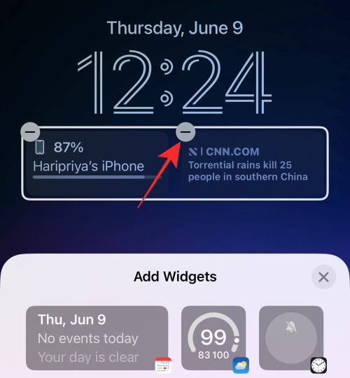 วิธีลบวิดเจ็ตออกจากหน้าจอล็อคบน iPhone บน iOS 16