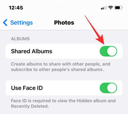 Comment désactiver les albums partagés sur iPhone