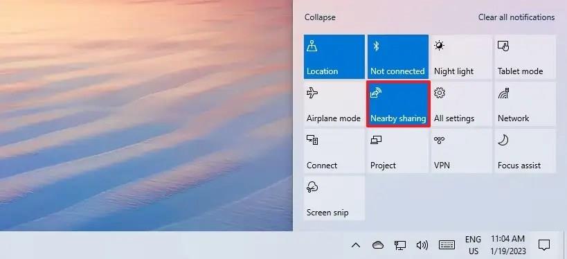 Windows 10 でニアバイシェアリングを有効にする方法