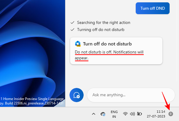 So verwenden Sie Windows Copilot, um den Dunkelmodus, DND, die Verwaltung von Bluetooth-Geräten und mehr zu aktivieren