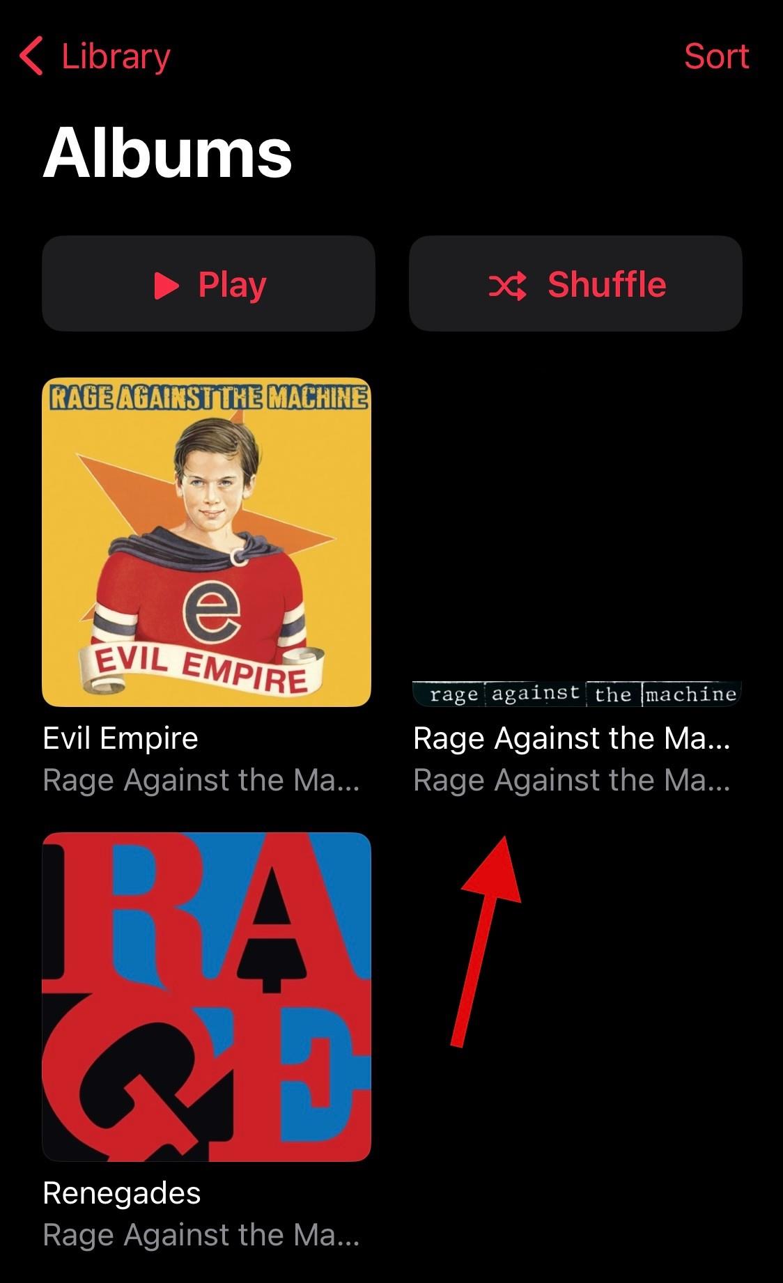 Comment supprimer des albums vides sur iPhone