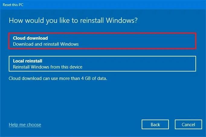 모든 것을 제거하고 Windows 10을 재설정하는 방법