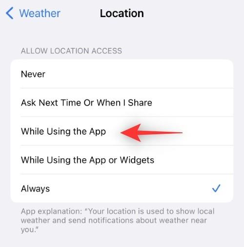 iOS 16で天気予報アプリのバッテリー消耗を修正する方法