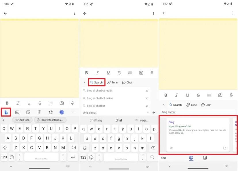 如何在 Android 或 iPhone 上的 SwiftKey 上使用 Bing Chat AI