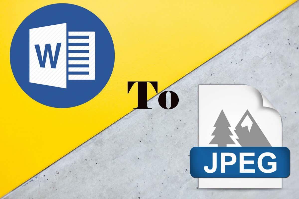 Comment enregistrer un document Word au format JPEG