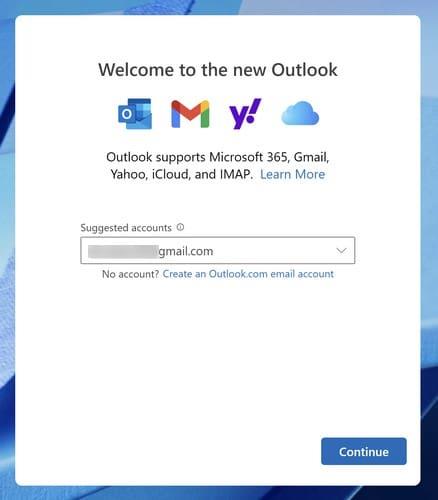 Cum se conectează Outlook 2023 la Gmail