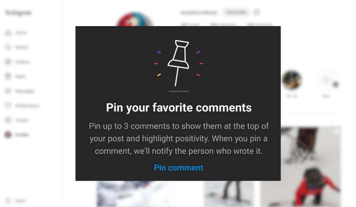 Instagram에서 댓글을 고정하는 방법