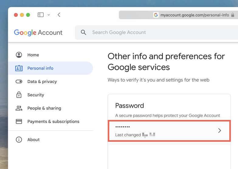 Comment modifier ou réinitialiser le mot de passe de votre compte Google
