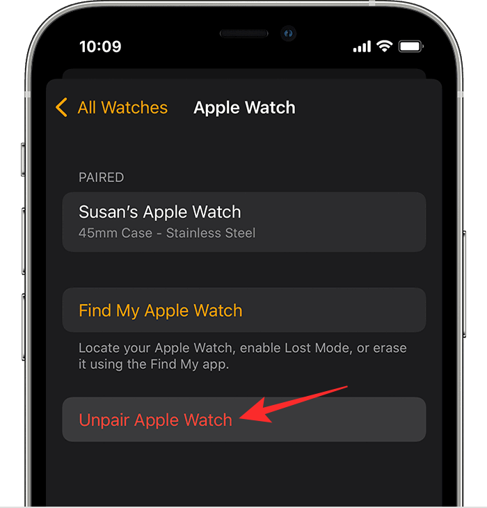 Où est l'icône « i » sur Apple Watch ?