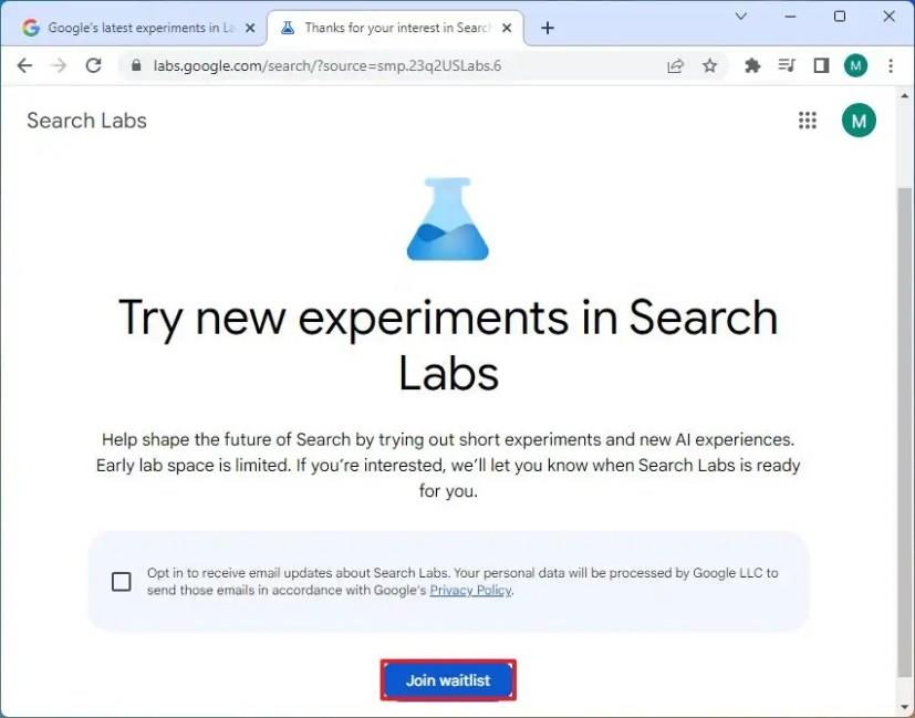 Comment obtenir un accès anticipé à l'IA générative sur la recherche Google