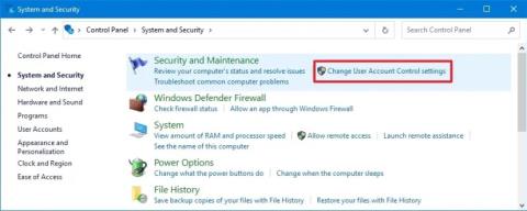 Windows 10 でユーザー アカウント制御 (UAC) 設定を変更する方法