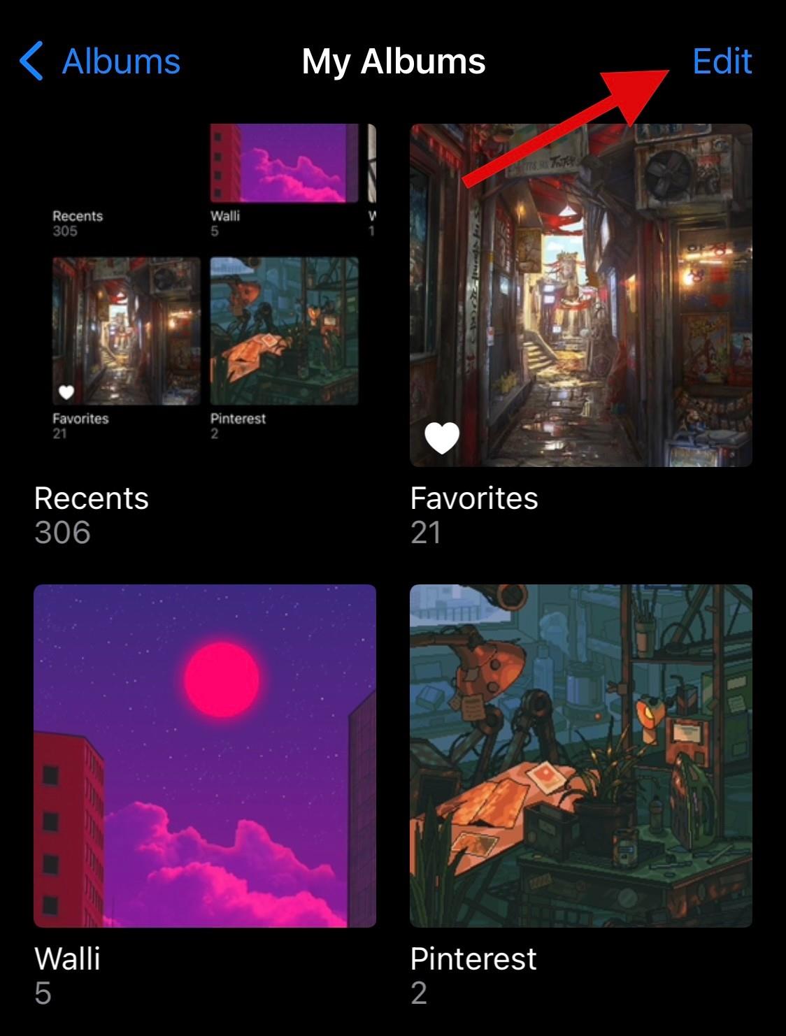 Comment supprimer des albums vides sur iPhone