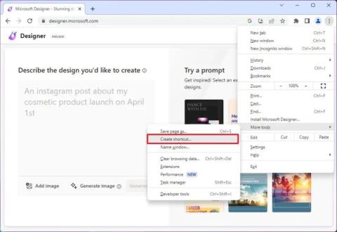 Windows 11 に Microsoft Designer をアプリとしてインストールする方法