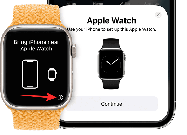Apple Watchの「i」アイコンはどこにありますか?
